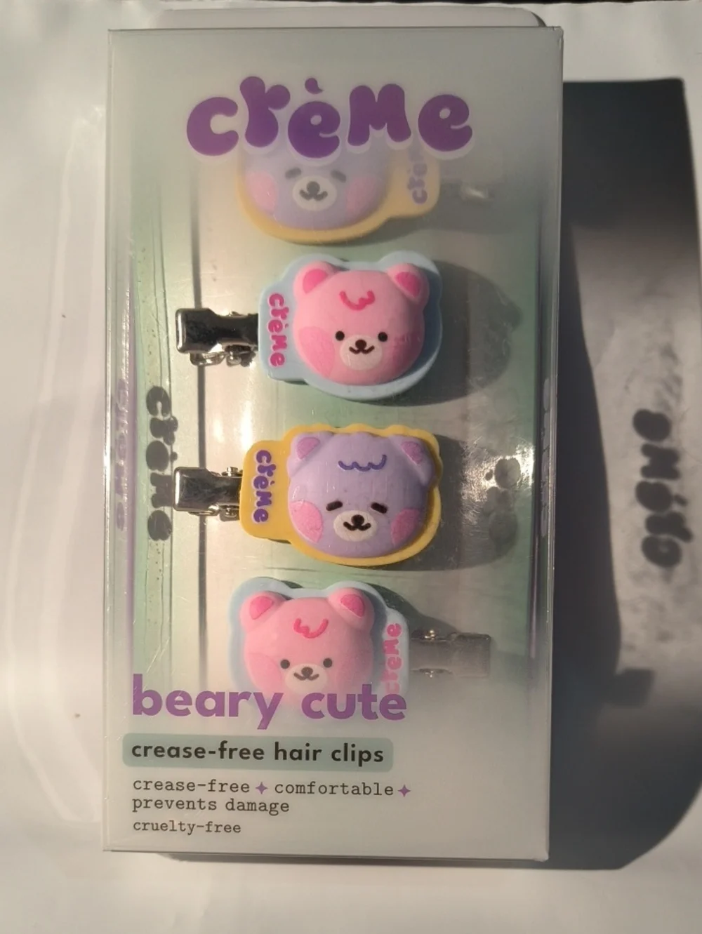 The Creme Shop Beary Cute Kids Hair Clips - Set Of 4